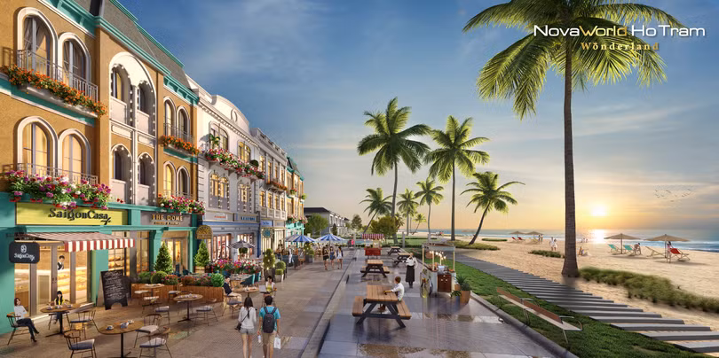 Quy hoạch ngành hàng đa dạng cùng vị trí “vàng” mang lại giá trị cho dòng shophouse biển Wonderland.