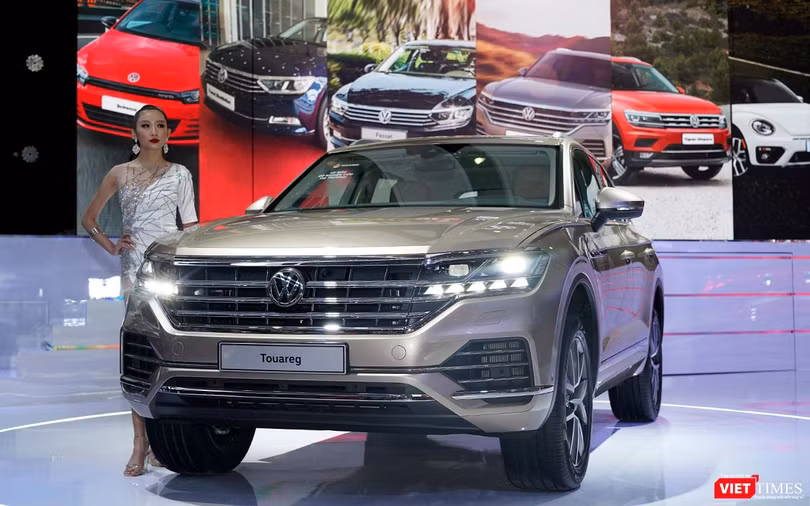 VW Touareg 2019 được trưng bày để thăm dò ý kiến khách hàng.