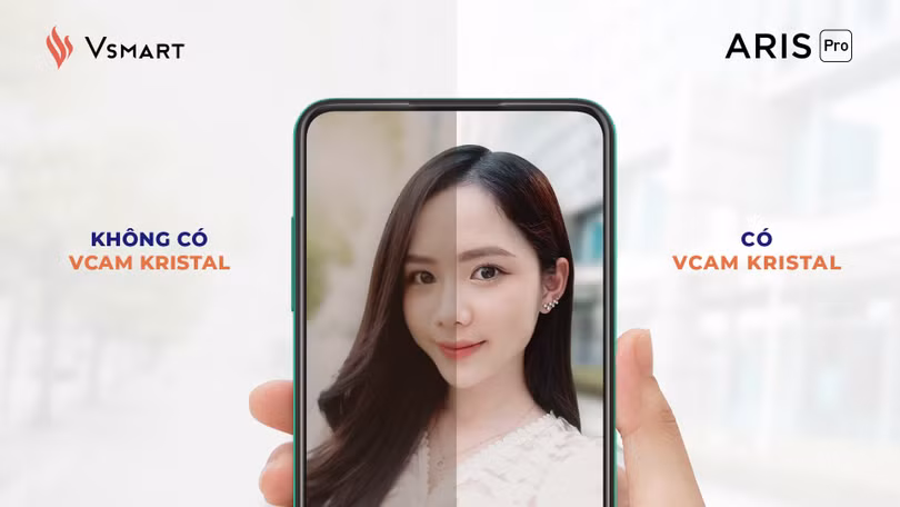 Công nghệ xử lý ảnh Vcam Kristal sẽ loại bỏ các hiện tượng ảnh mờ, thiếu, nhiễu và lóe sáng, màu sắc thiếu trung thực...giúp tạo ra những bức ảnh selfie sắc nét Công nghệ xử lý ảnh Vcam Kristal sẽ loại bỏ các hiện tượng ảnh mờ, thiếu, nhiễu và lóe sáng, màu sắc thiếu trung thực...giúp tạo ra những bức ảnh selfie sắc nét