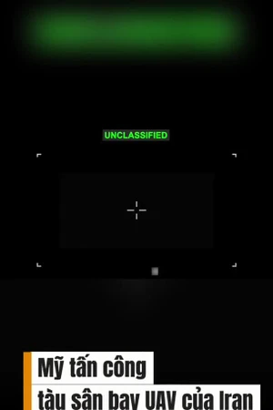 Mỹ tấn công tàu sân bay UAV của Iran