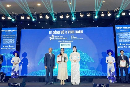 Nhiều doanh nghiệp lớn ngành vật liệu xây dựng được vinh danh Top 10 Nơi làm việc tốt nhất Việt Nam