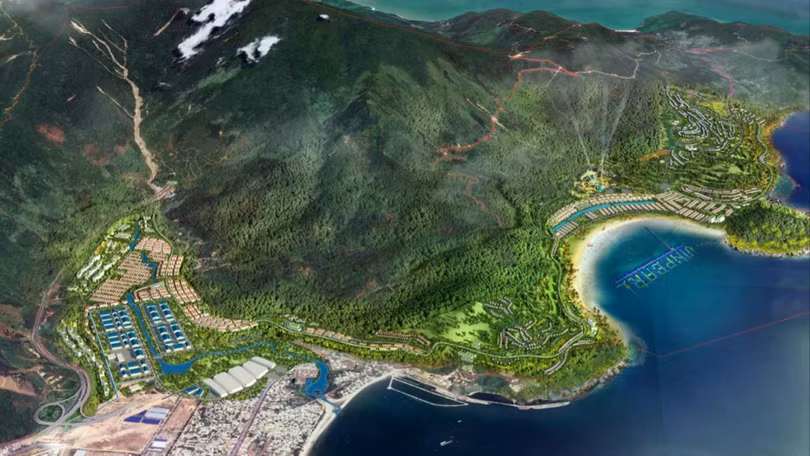 Khu phức hợp du lịch và đô thị nghỉ dưỡng Làng Vân ở Đà Nẵng được điều chỉnh quy hoạch. Ảnh: UBND quận Liên Chiểu. 