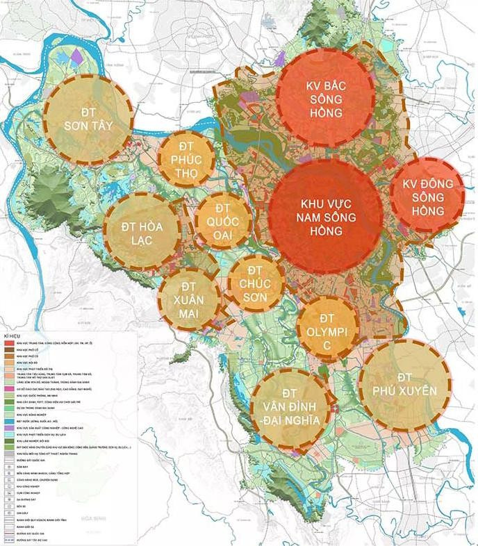 Hà Nội muốn định hướng phát triển không gian tại 12 khu vực