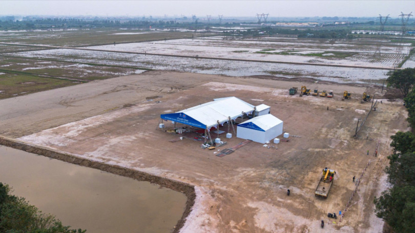 Khu đô thị thể thao Olympic - dự án vừa được khởi công. Ảnh: Thủy Tiên