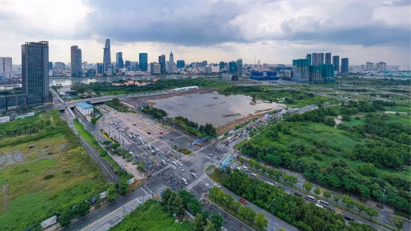Khu đất dự án Eco Smart City Thủ Thiêm. Nguồn: Lottethuthiem