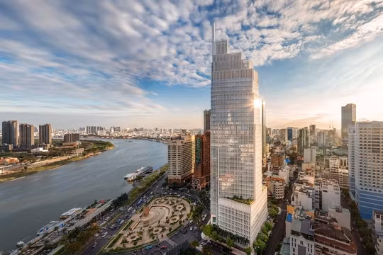 Vietcombank Tower nằm tại số 5 Công trường Mê Linh, phường Sài Gòn, TP.HCM. Ảnh: Vietcombank Tower.