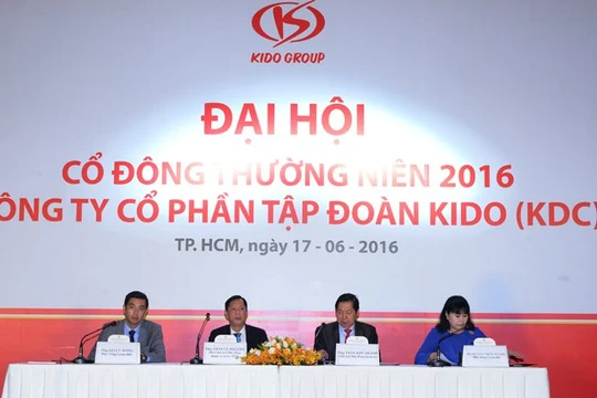 Đại hội cổ đông thường niên 2016 của Kido. Ảnh: Hùng Lê