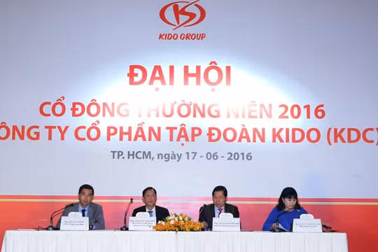 Đại hội cổ đông thường niên 2016 của Kido. Ảnh: Hùng Lê