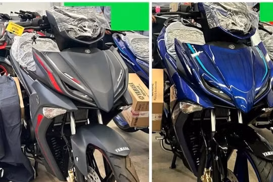 Phần đầu xe của Yamaha Exciter đời mới lấy cảm hứng từ các thế hệ xe trong quá khứ như Exciter 135 hay Exciter 150. Ảnh: MXH.