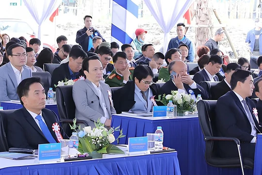 Ông Trịnh Văn Quyết - cựu Chủ tịch Tập đoàn FLC tại lễ khởi công khu đô thị Eurowindow Light City