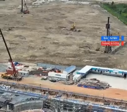 Tiến độ sân bay Gia Bình sau 7 tháng thi công