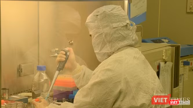 Nghiên cứu chế tạo vaccine phòng bệnh tại Công ty Vabiotech (Ảnh: Thanh Hằng) Nghiên cứu chế tạo vaccine phòng bệnh tại Công ty Vabiotech (Ảnh: Thanh Hằng)