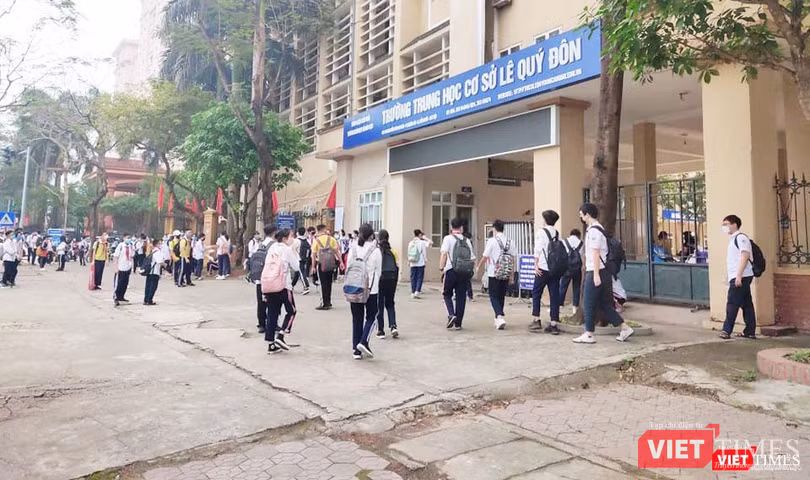 Trường THCS Lê Quý Đôn. Ảnh: Minh Thúy Trường THCS Lê Quý Đôn. Ảnh: Minh Thúy