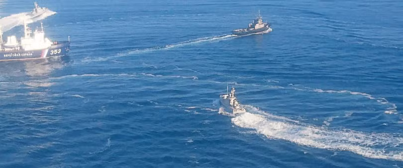 Ngày 25.11, Nga đã bắt giữ 3 tàu chiến của Ukraine do Kiev vi phạm lãnh hải. Ngày 25.11, Nga đã bắt giữ 3 tàu chiến của Ukraine do Kiev vi phạm lãnh hải.