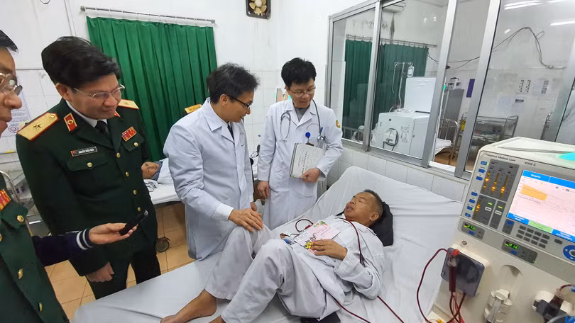 Không ít bệnh nhân vẫn ở lại bệnh viện điều trị trong dịp Tết. Ảnh: Bộ Y tế