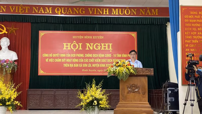 Ông Nguyễn Ngọc Sơn - Chủ tịch UBND xã Sơn Lôi. Ảnh: Châu Anh - PLVN