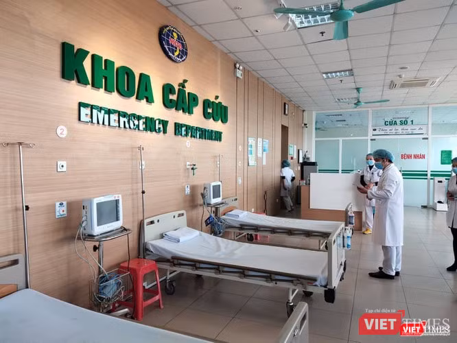 Khoa Cấp cứu Bệnh viện Bệnh Nhiệt đới Trung ương cơ sở 2. Ảnh: Minh Thúy Khoa Cấp cứu Bệnh viện Bệnh Nhiệt đới Trung ương cơ sở 2. Ảnh: Minh Thúy
