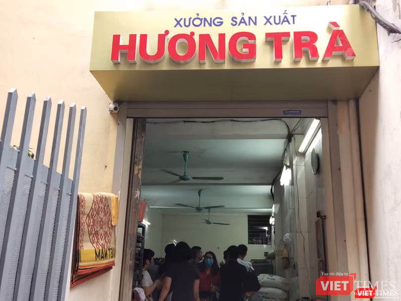 Xưởng sản xuất bánh trung thu Hương Trà (Ảnh: Minh Thúy)