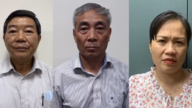 3 bị can liên quan đến vụ án “Lừa đảo chiếm đoạt tài sản” xảy ra tại Bệnh viện Bạch Mai bị khởi tố (Ảnh: Bộ Công an)