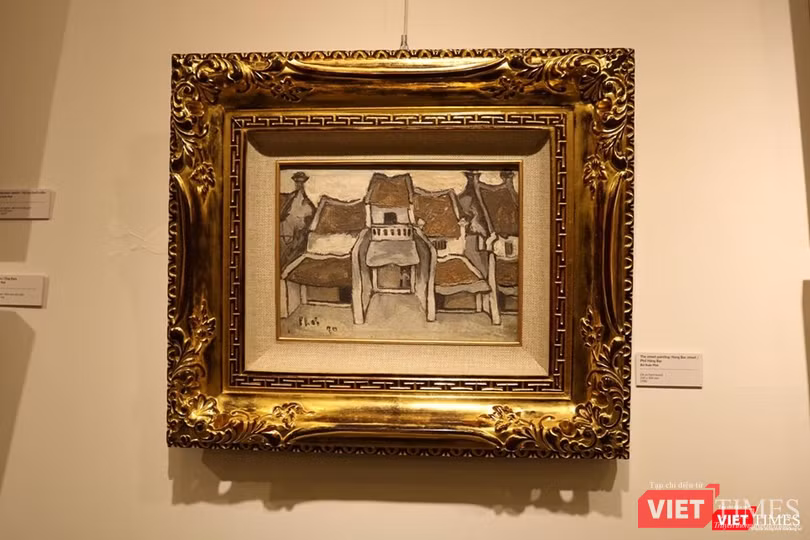 "Phố Hàng Bạc" - Bùi Xuân Phái "Phố Hàng Bạc" - Bùi Xuân Phái