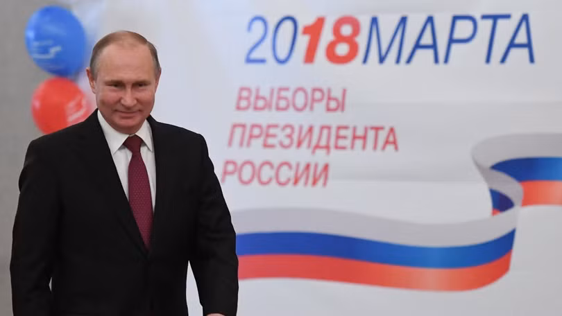 Ngày 18.3.2018, ông Putin tiếp tục đắc cử tổng thống thêm 1 nhiệm kỳ. Ngày 18.3.2018, ông Putin tiếp tục đắc cử tổng thống thêm 1 nhiệm kỳ.