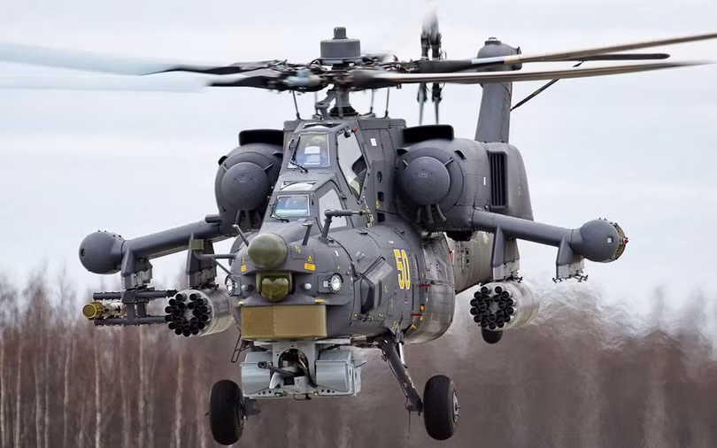 Trực thăng tấn công Mi-28 của quân đội Nga. Trực thăng tấn công Mi-28 của quân đội Nga.