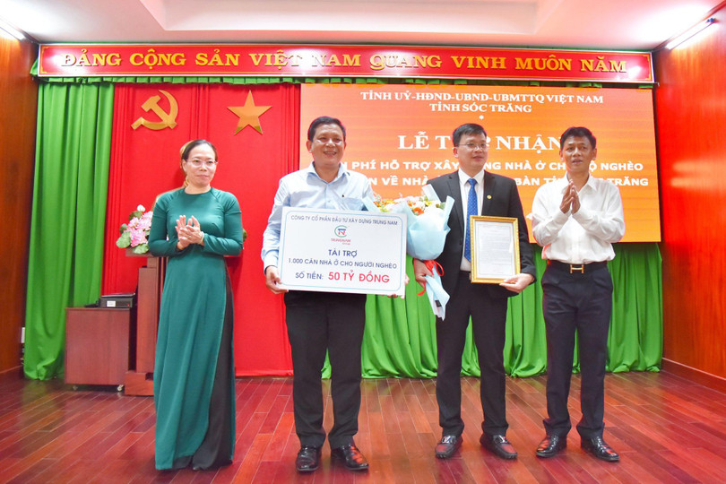 Trungnam Group đóng góp 50 tỉ đồng xây dựng nhà Đại đoàn kết cho hộ nghèo tại tỉnh Sóc Trăng