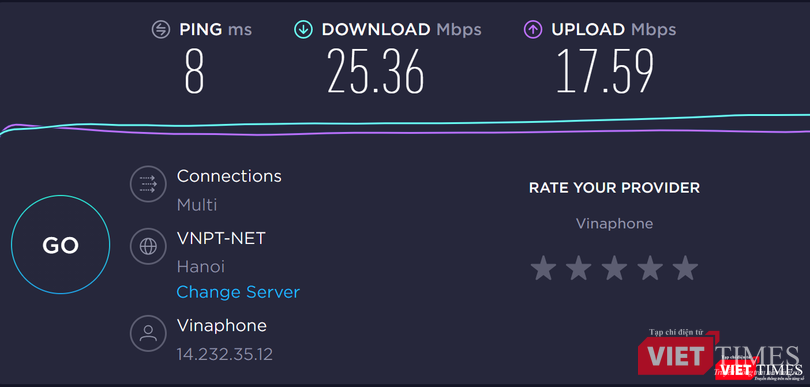 Kiểm tra tốc độ mạng trực tuyến bằng Speedtest.net Kiểm tra tốc độ mạng trực tuyến bằng Speedtest.net