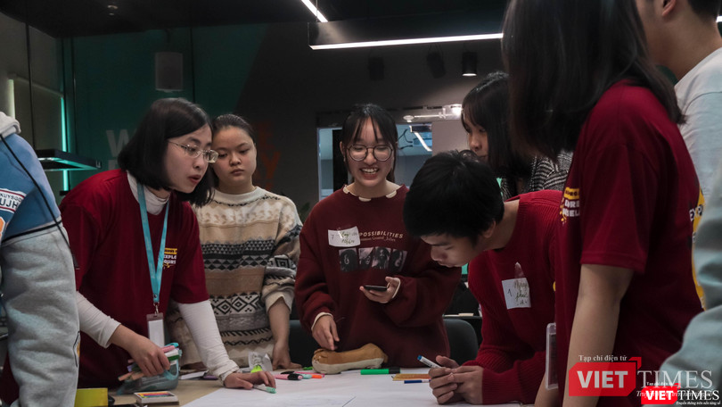 Các bạn trẻ được trải nghiệm hoạt động ý nghĩa.