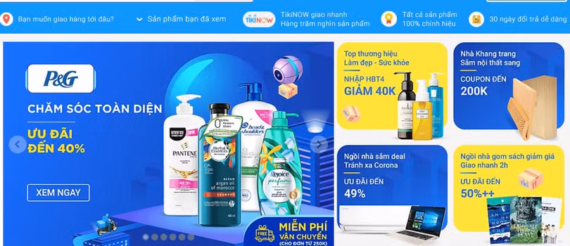 Sàn thương mại điện tử ngày càng phát triển mạnh ở Việt Nam.