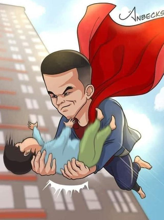 Cộng đồng mạng thiết kế tranh tôn vinh "anh hùng" Nguyễn Ngọc Mạnh. Cộng đồng mạng thiết kế tranh tôn vinh "anh hùng" Nguyễn Ngọc Mạnh.