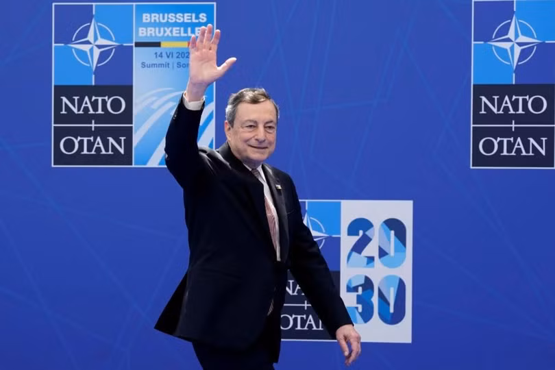 Thủ tứng Italy Mario Draghi tại hội nghị thượng đỉnh NATO (Ảnh: Reuters) Thủ tứng Italy Mario Draghi tại hội nghị thượng đỉnh NATO (Ảnh: Reuters)