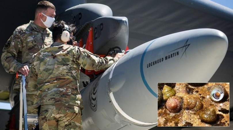 Tên lửa không-đối-đất siêu thanh AGM-183A của Mỹ (Ảnh: Reuters)