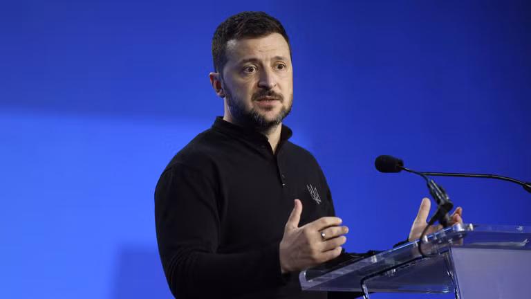 Tổng thống Ukraine Volodymyr Zelensky. Ảnh: Getty.