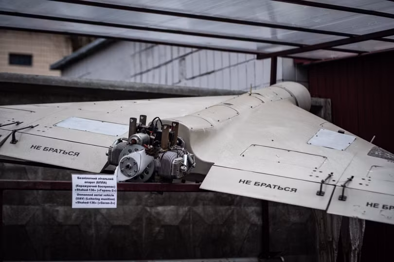 Mẫu UAV Shahed-136 của Nga. Ảnh: Getty.