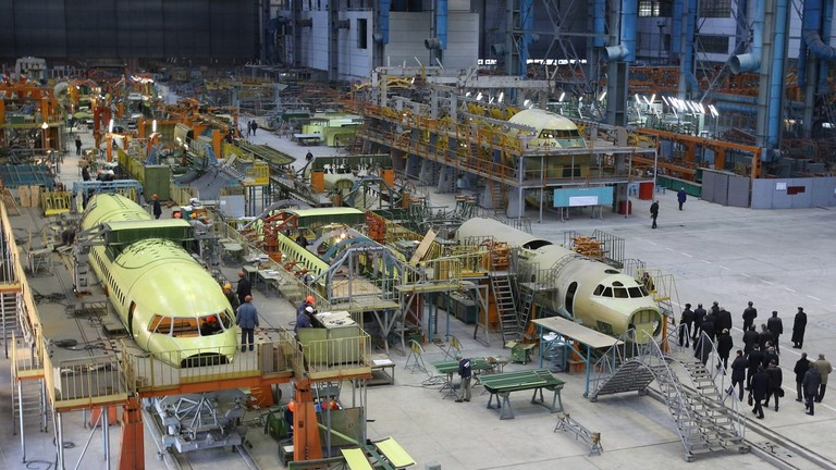 Xưởng lắp ráp của Nhà máy Antonov tại Kiev, Ukraine. Ảnh: Sputnik.