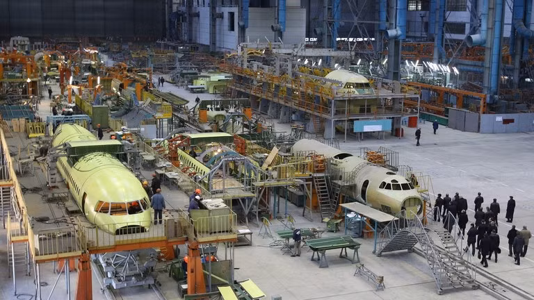 Xưởng lắp ráp của Nhà máy Antonov tại Kiev, Ukraine. Ảnh: Sputnik.