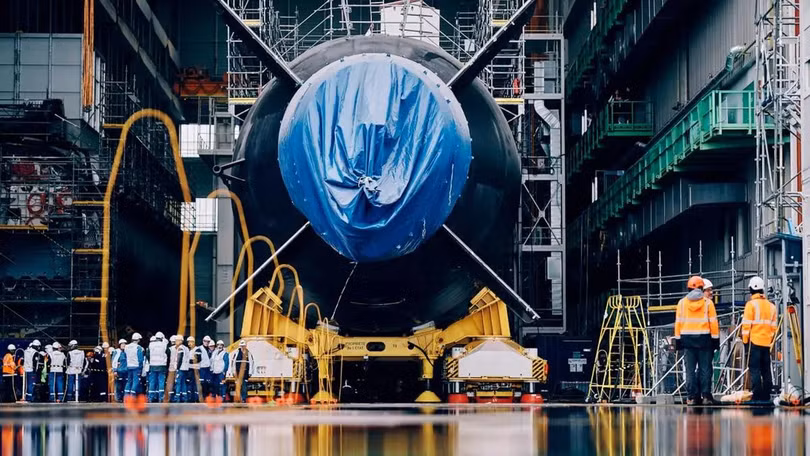 Tàu ngầm hạt nhân Barracuda thứ 4 của Pháp bước vào giai đoạn đóng mới cuối cùng. Ảnh: Naval Group.