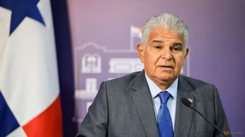 Tổng thống Panama Jose Raul Mulino tổ chức một cuộc họp báo tại Thành phố Panama ngày 6/2. Ảnh: Reuters.