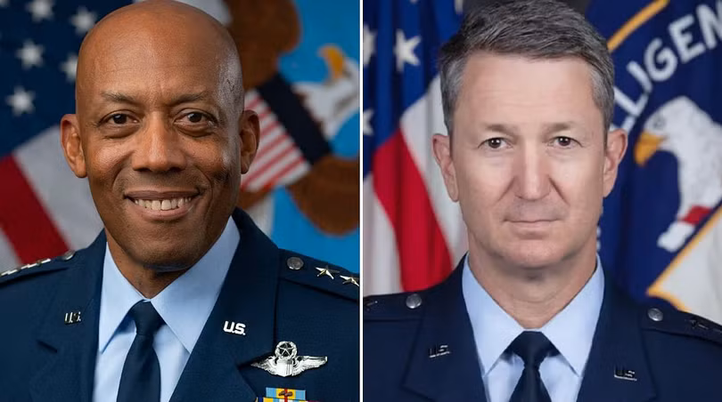 Hôm 21/2, ông Trump tuyên bố bãi chức Chủ tịch Hội đồng Tham mưu trưởng Liên quân của Đại tướng Charles Brown và thay bằng Trung tướng Dan Caine. Ảnh: Sohu.