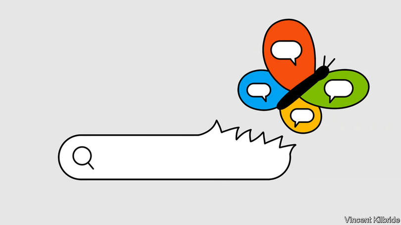 ChatGPT và những công cụ tương tự gây ra mối đe dọa tới sự tồn vong của Google (Ảnh: The Economist)