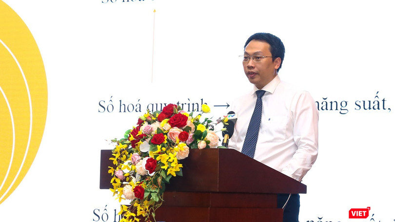 Cục trưởng Nguyễn Huy Dũng đặt hàng các doanh nghiệp công nghệ ưu tiên giải quyết những bài toán phát sinh từ chính nhu cầu của nhân dân. Ảnh: Minh Sơn.