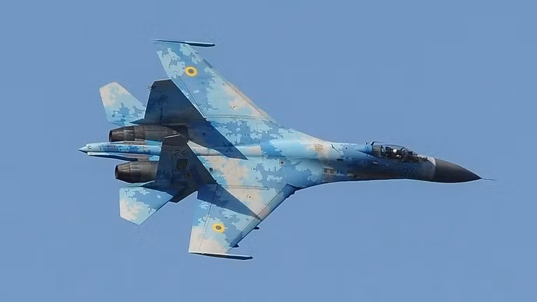 Máy bay quân sự Ukraine tham gia cuộc tập trận chung với lực lượng NATO vào năm 2021 (Ảnh: Getty)