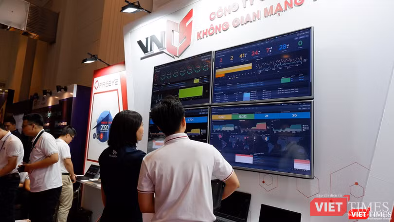 Giải pháp của VNCS được trưng bày tại triển lãm “Ngày An toàn thông tin Việt Nam” 2020.