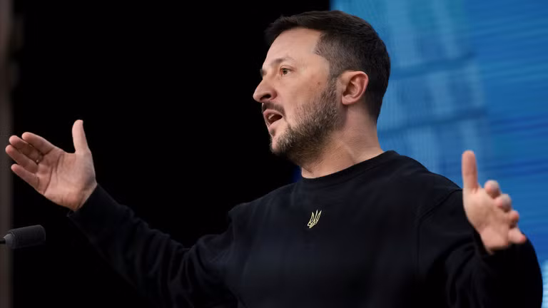 Tổng thống Ukraine Volodymyr Zelensky. Ảnh: Getty.