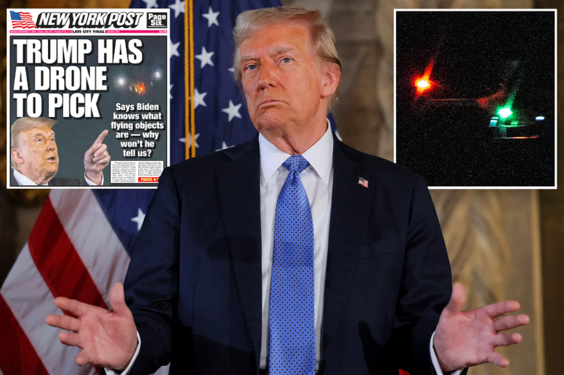 Tổng thống đắc cử Donald Trump cho rằng chính quyền đang che giấu thông tin về những chiếc UAV bí ẩn và yêu cầu bắn hạ chúng. Ảnh: NYPost.