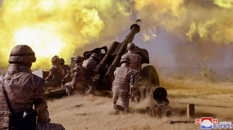 Hàn Quốc tố Triều Tiên hỗ trợ cuộc chiến của Nga ở Ukraine bằng cách vận chuyển vũ khí (Ảnh: KCNA)