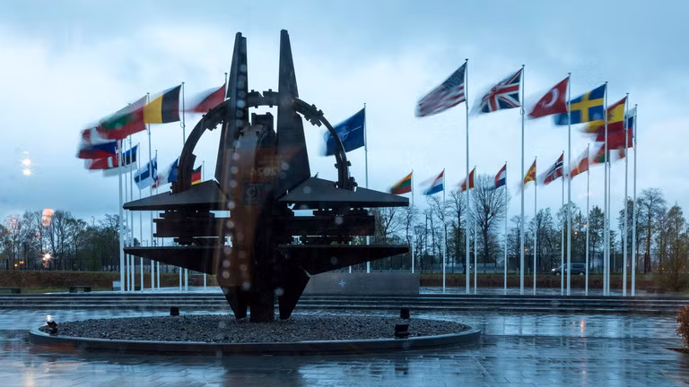 Trụ sở của NATO ở Brussels, Bỉ (Ảnh: Getty)