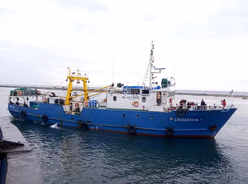 Tàu đánh cá Xiang Hai Lin 8 của Nga đã được Triều Tiên trả tự do (Ảnh: Shipspotting)