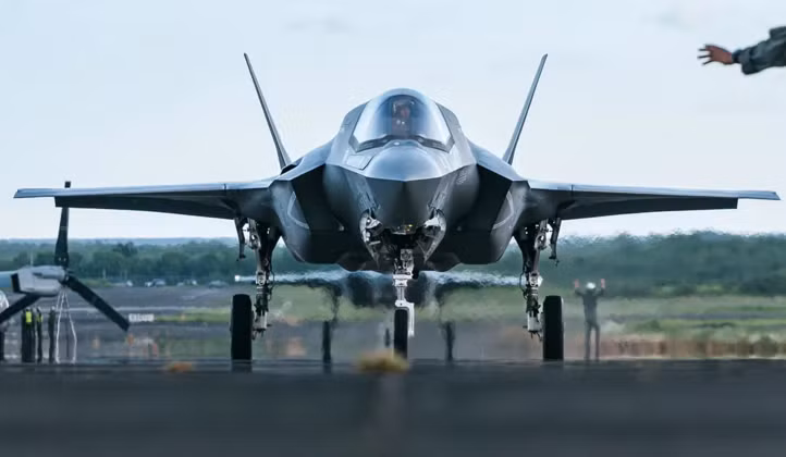 Máy bay F-35B của Thủy quân Lục chiến Mỹ tại Puerto Rico. Ảnh: MW.